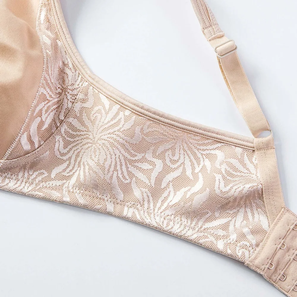 Women's New Seamless Wirefree No Padding Molded Full Cup Plus Size Bra