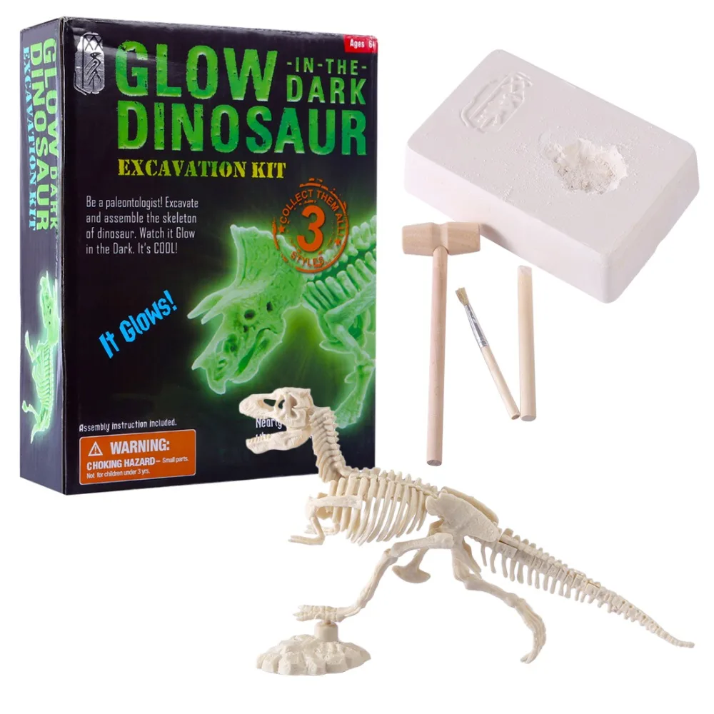 

Children Braining Educational Dinosaur Fossil Excavation Toy Kits for Learning Skills Kids Early Development Toys - Type Random