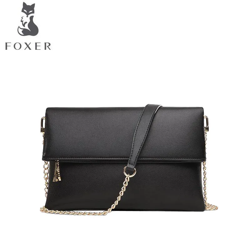 

FOXER 2019 New women Leather bag fashion luxury handbag women famous brand leather material women leather crossbody bag