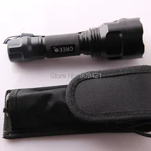 300 шт./лот факел мягкий нейлон сумка кобура ж/Tight Синтетическое закрытие волос 17 см для фонарика C8 и большой фонарик с 160 х 45 мм
