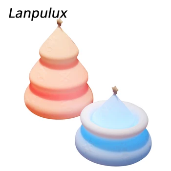 

Lanpulux Christmas Tree Night Lights Candy Color Light Fixtures Baby Bedside Lamp Soft Silicone Stretchable Creative Lighting