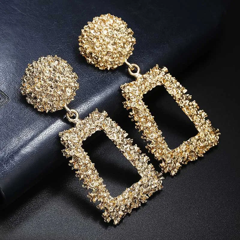 

Dangle Earrings For Women Fashion Geometric Statement Drop Earring Female Jewelry Party Gift