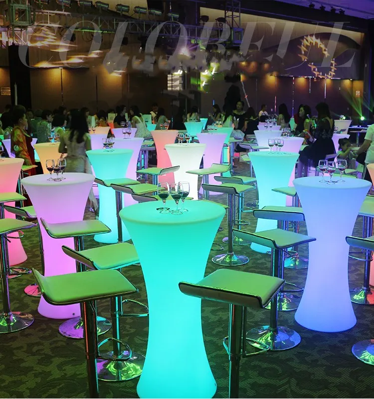 Newest Led Luminous High Table Bar Table Chair Creative Light Furniture Bar Scattered Table Tea Table Stool Newest Led Luminous High Table Bar Table Chair Creative Light Furniture Bar Scattered Table Tea Table Stool