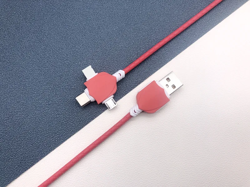 3 в 1 USB кабель Micro usb type C зарядный кабель для samsung Galaxy Xiaomi redmi универсальный кабель для передачи данных для мобильного телефона для iPhone X