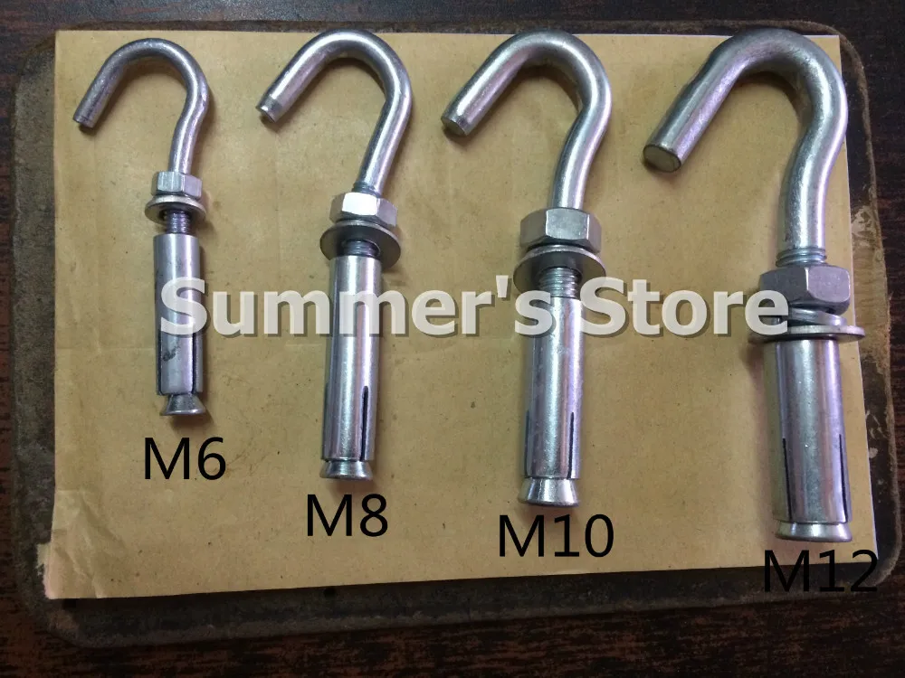 Steel Expansion Hook Screw M12 For Installing The Ceiling Fan