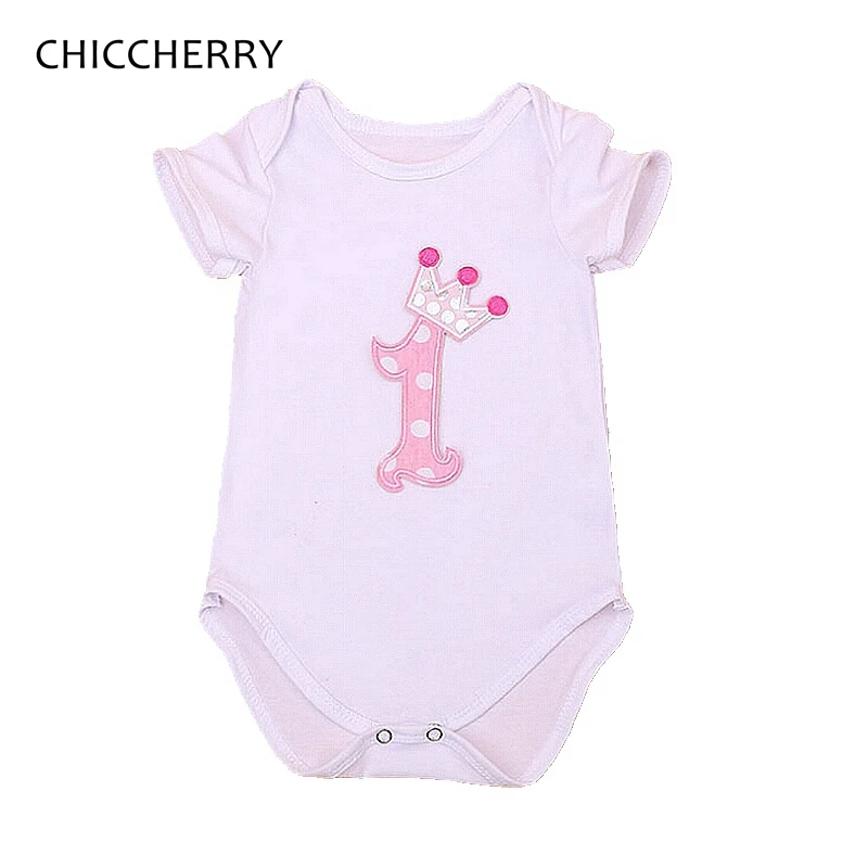 Crown Bodysuit Baby Girl 1st Birthday Outfit Bodysuite Macacao Vetement Bebe Fille Recem Nascido Vetement Enfant Girls Clothes Bodysuit Baby Bodysuit Baby Girlbaby Girl 1st Birthday Aliexpress