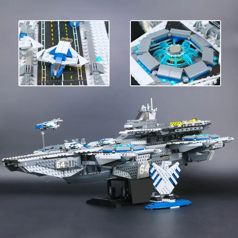 

Lepin 07043 Super Heroes the legoinglys The Shield Helicarrier Model Building Kits Blocks Bricks Toys Compatible 76042