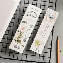 30 шт./кор. время жизни Мультяшные закладки мессаг карты Бумага kawaii Детские Канцелярские Школьные принадлежности papelaria подарки для детей