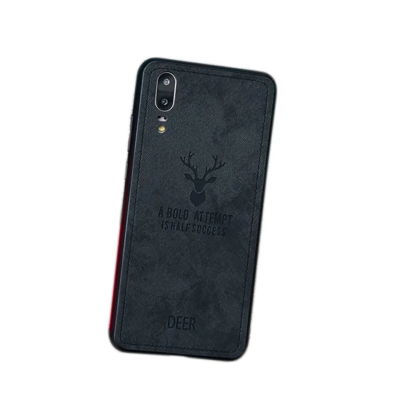 deer black Чехол для samsung galaxy A30, A50, M10, M20, a7,, Ретро стиль, ТПУ, Твердый чехол-накладка - Цвет: deer black
