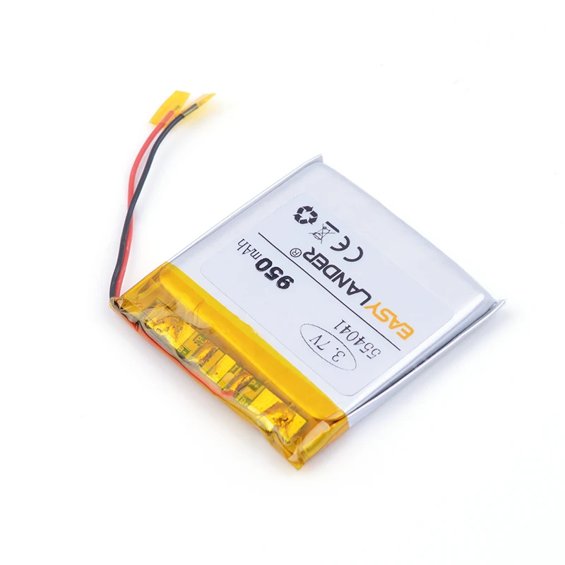 battery for dash cam 3.7V,950mAH 554041 PLIB; polymer lithium ion / Li ion battery for dvr,GPS
