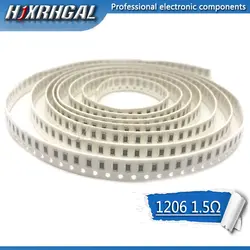 100 шт 1206 SMD резистор 1,5 ом Резистор Чип 0,25 Вт 1/4 W 1.5R 1R5 hjxrhgal