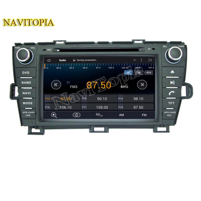 Excellent Ectwodvd Octa Core/Quad Core 4G/2G Android 9.0 Car Multimedia DVD Player for Toyota PRIUS right driving 2009- Radio+GPS 5