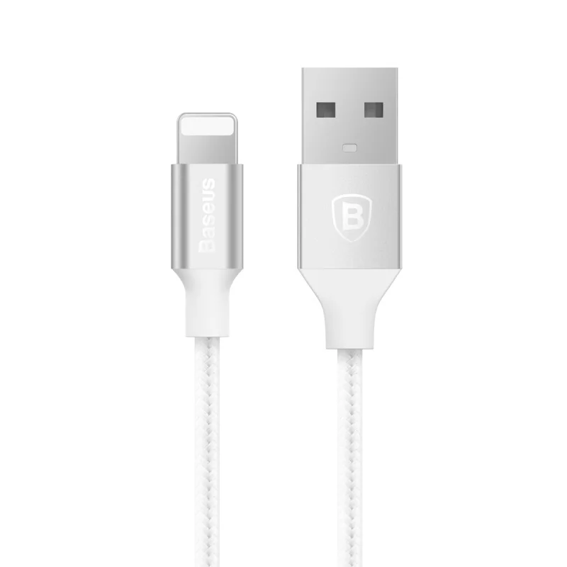 Baseus USB кабель для iPhone X 8 5 5S 6s 6 7 Мобильный телефон 2A кабель для быстрой зарядки кабель для синхронизации данных кабель для зарядного устройства для IOS 8 9 10 11 - Цвет: Серебристый