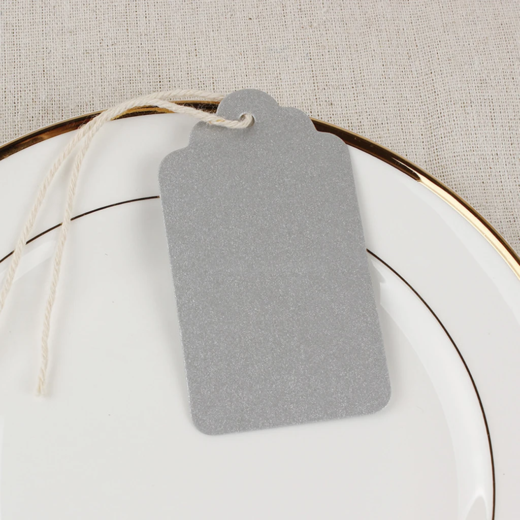 100pcs Christmas Gift Tag Kraft Paper Hanging Labels Wedding Wine Tags Décor