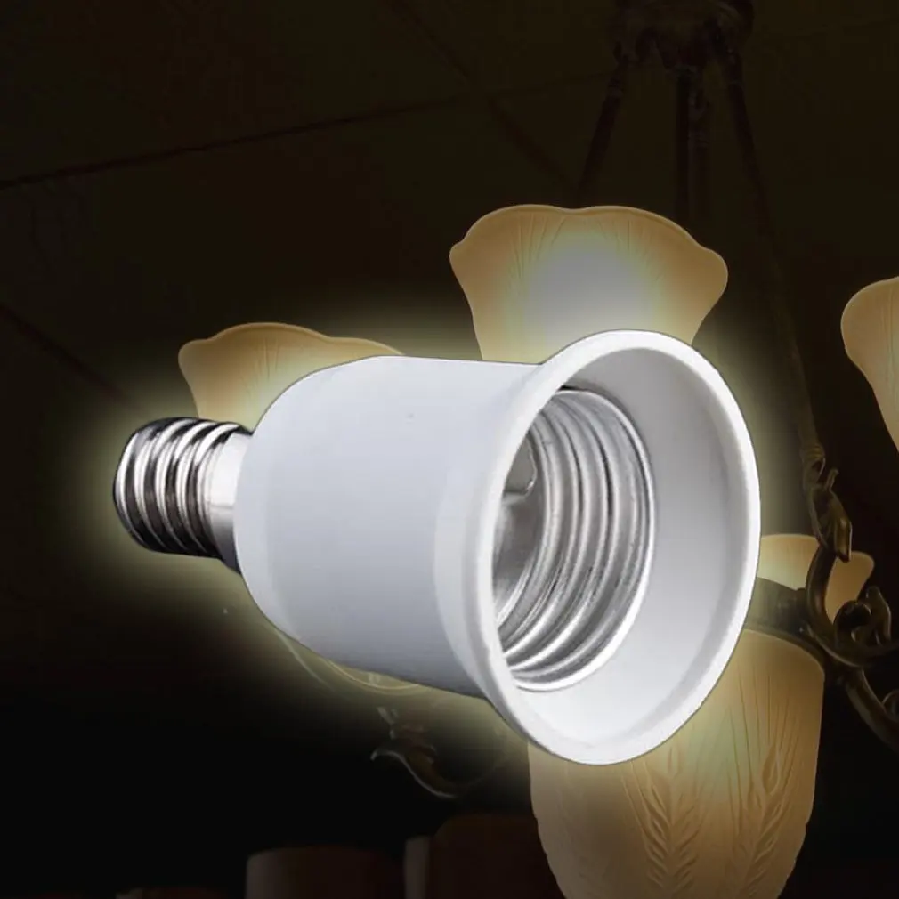 Держатель лампы Е14 к Е27, профессиональный патрон для лампы, прочный домашний патрон, портативный адаптер, светильник, аксессуары