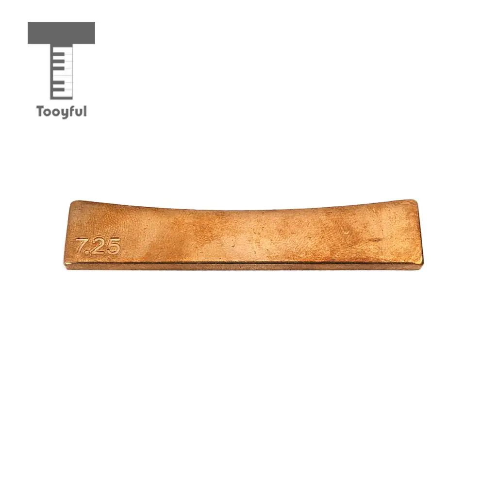 Tooyful Durable Brass Guitar Radius Fret Press Caul Insert Fretboard Fingerboard Accessory for Guitarist Luthier Tools