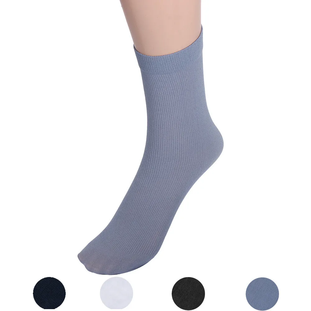 Socks 1 Pair Of Ultra thin Cotton Tube Men's Flat bottomed Solid Color