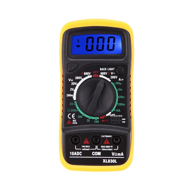 XL830L Portable Handheld Digital Multimeter Current Voltage Resistance