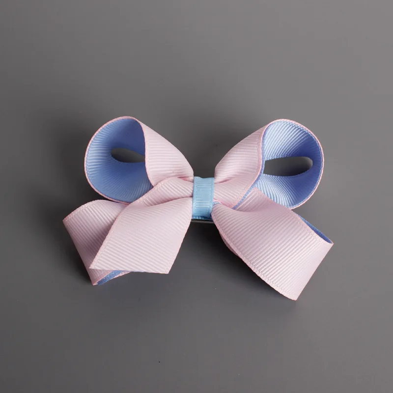 

#6511 Large Size Hair Bows With Clip Korean Girls Ribbon Bow Hairpins/Pinzas Para El Cabello Pink Red Color Hair Crab Hair Clip