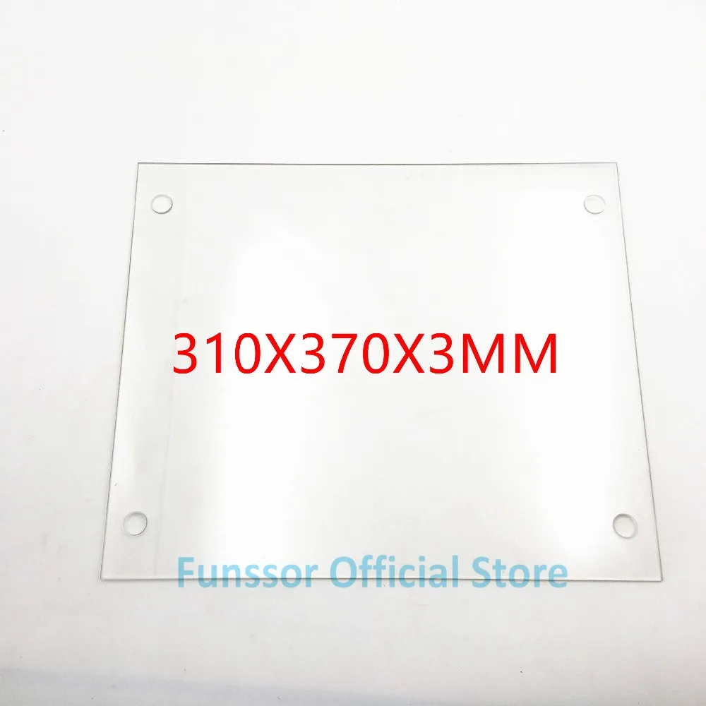 Стеклянная пластина Funssor 310 мм x 370 из боросиликатного стекла полированная кромка