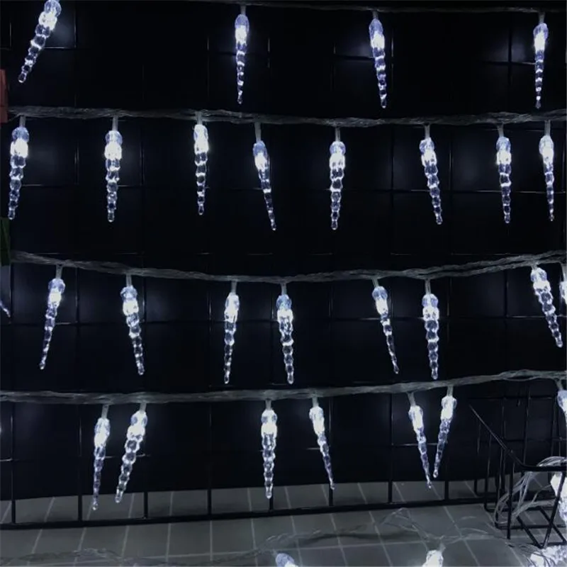 Holiday Lighting 10M 100LED Icicle Home Xmas Decoration Christmas Lights Outdoor Waterproof Fairy Curtain String Lights Holiday Lighting 10M 100LED Icicle Home Xmas Decoration Christmas Lights Outdoor Waterproof Fairy Curtain String Lights