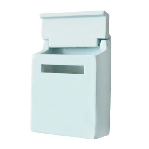 

1/12 Wooden Mailbox Dollhouse Miniature Fairy Garden Decor Blue