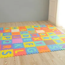 Детский разноцветный игровой коврик-пазл с цифрами EVA влагостойкий коврик M09