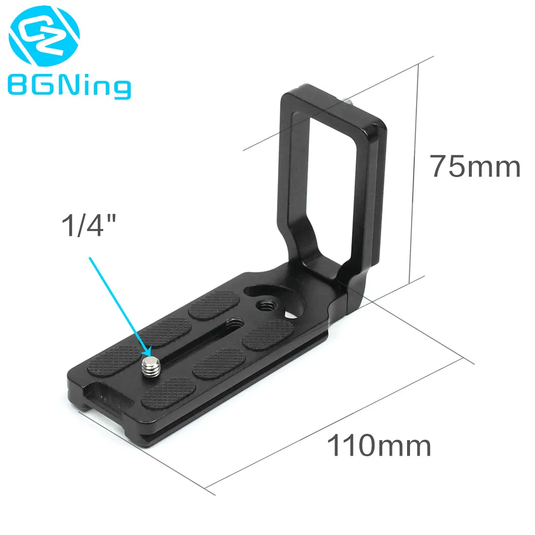 Universal MPU-105 Quick Release L Shape Plate Bracket 105cm L-Plate 1/4 Screw camera tripod plate camera mount plate camera l plate For Canon 5D Mark II 600D Nikon 550D DSLR