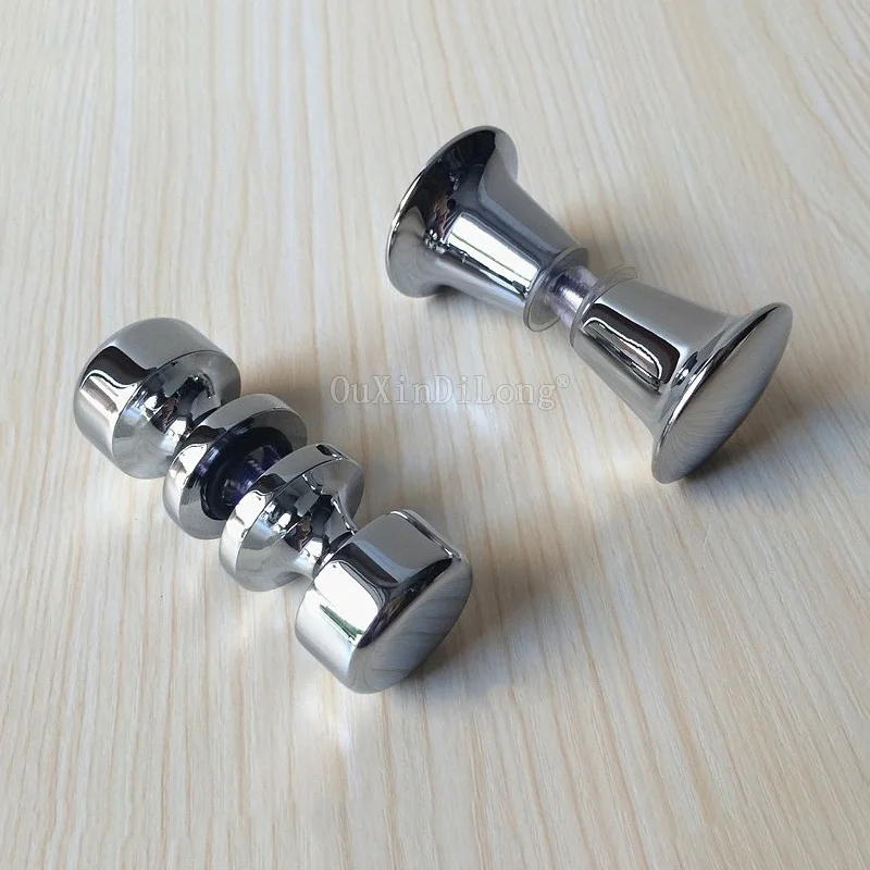 1PCS Small Solid Brass Bathroom Glass Door Handles Shower Room Door