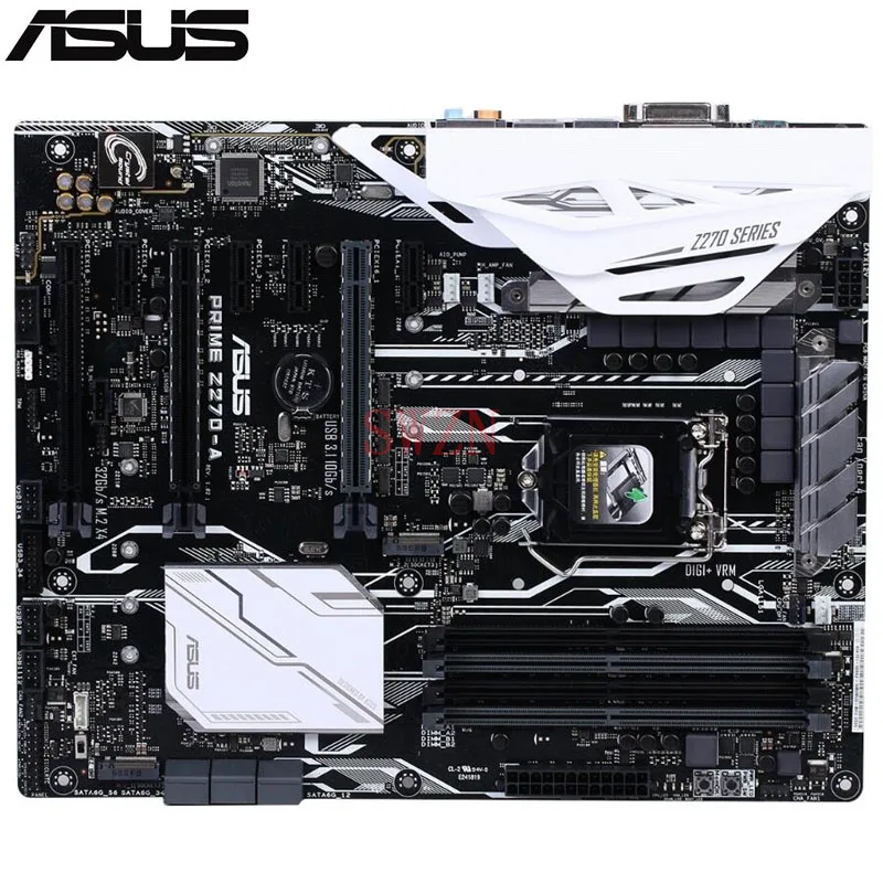 

original New Desktop motherboard For ASUS PRIME Z270-A Z270 LGA 1151 I7 I5 I3 4*DDR4 support 64G 6*SATA3 2*M.2 ATX