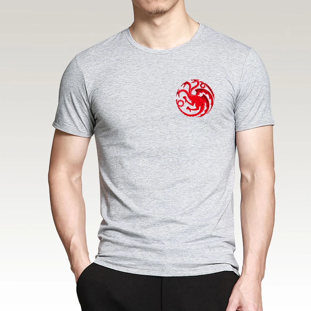 Targaryen fuego y sangre de Juego de tronos T camisas 2019 camiseta de verano 100% algodón alta calidad camisetas S-3XL nuevas Camisetas para Hombre Targaryen fuego y sangre de Juego de tronos T camisas 2019 camiseta de verano 100% algodón alta calidad camisetas S-3XL nuevas Camisetas para Hombre