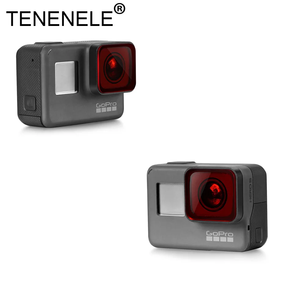 TENENELE GO PRO, фильтр для экшн-камеры, Цветной фильтр для Hero 5/6, UV Star C-PL, водонепроницаемые фильтры для объектива Hero 5 6