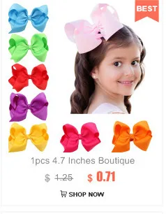 1PC 7Inch 2Color Mix Girls Boutique Solid Glisten Cheerleading Bow Hair Ring Elastic Hair Bands Hair Bows Women Hair Accessories