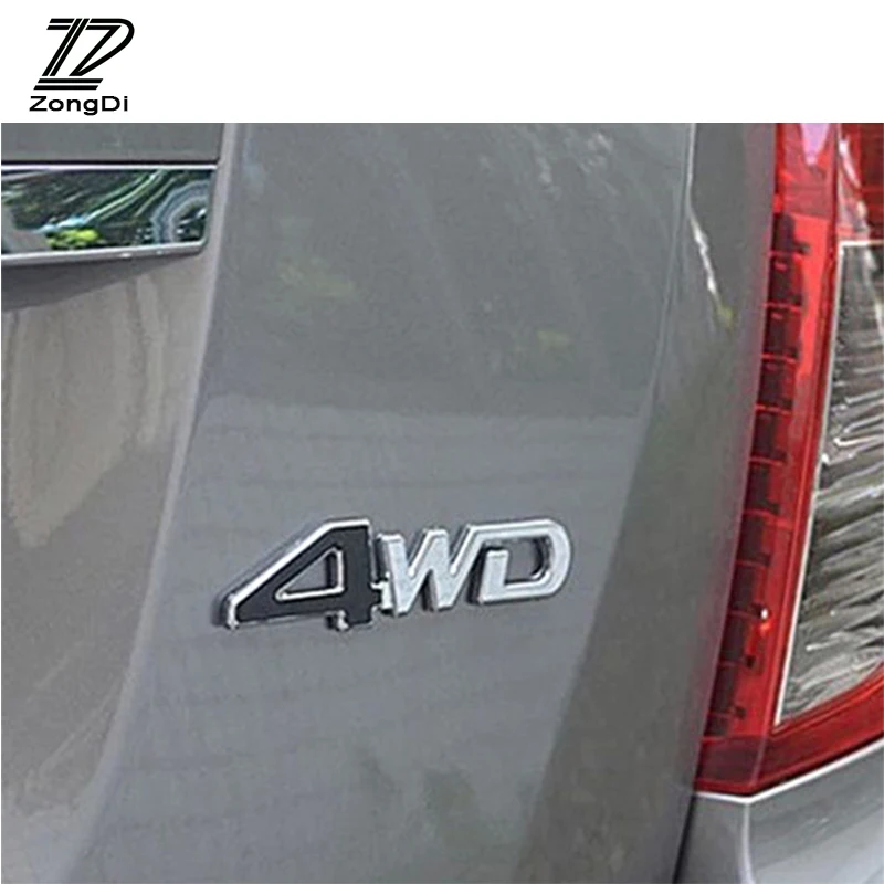 ZD 3D металлические автомобильные наклейки 4x4 4WD Переводные картинки тюнинг для