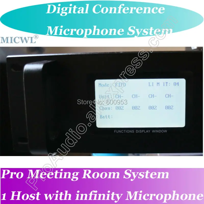 MICWL профессиональный беспроводной микрофон Цифровая Конференц-система-1 President 60 Рабочий стол