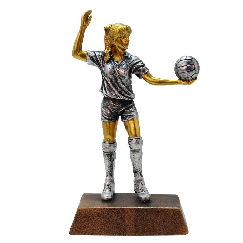 

Creative Volleyball Players Statue Figurines Resin Craft Office Decorative Sculpture Classic Model Figurines Home Decorations