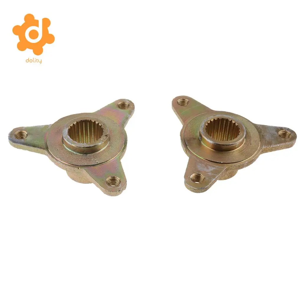 dolity 2pcs 3 Stud 23 Teeth Spline Wheel Rear Axle Hub for 110cc 125cc Motorcycle Scooter Moped Quad Dirt Bike ATV