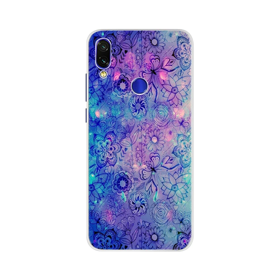 Для Xiaomi Redmi 7 Чехол для телефона задняя крышка для Xiaomi Redmi Note 7 Funda Мягкий Силиконовый ТПУ чехол s для Xiaomi Redmi7A Note7 Pro Чехол - Цвет: Темно-серый