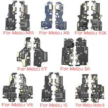 Док-коннектор, зарядный порт гибкий кабель для Meizu 15 Lite M15 S6 M6T X8 V8 16X Note 8 16th плюс USB плата с зарядным портом