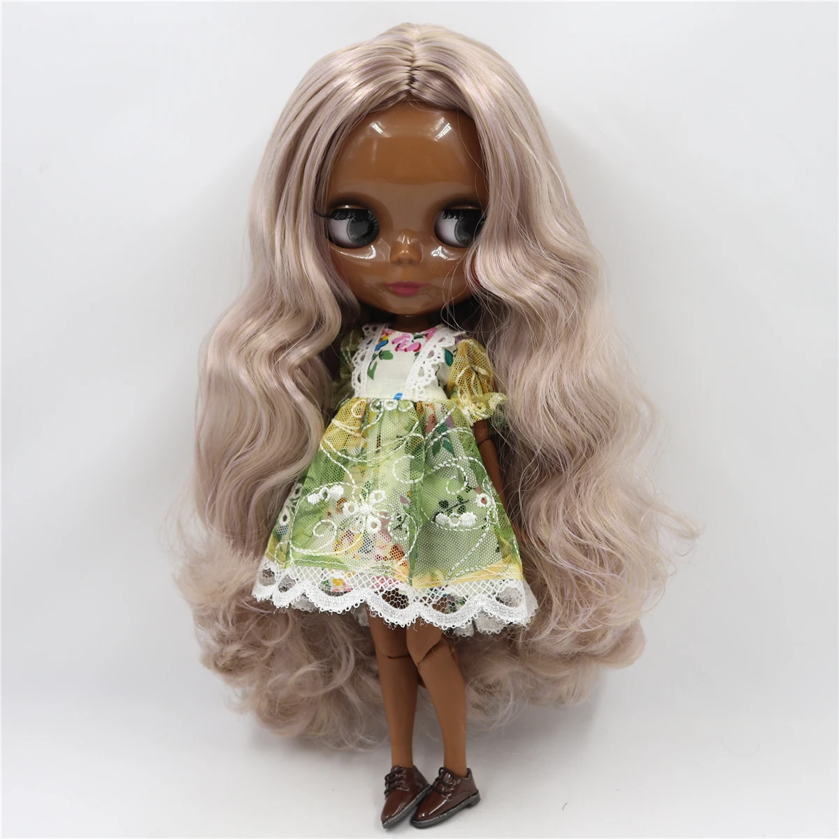 Ледяная фабрика blyth кукла 1/6 bjd супер черная кожа сустава тела смешивать розовые