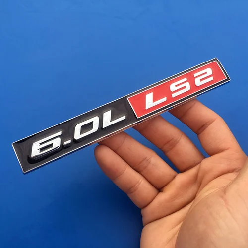 1 PCS 3D Metal Emblem 5.0L 5.7L 6.0L 6.8L LS1 LS2 LS3 LS6  COYOTE V8 Body badge Trunk Sticker For JEEP Chevrolet Ford 6.0L  LS2