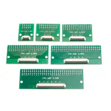 1 Pc 0.5 milímetros FPC/FFC Para 2.54 milímetros FPC/FFC SMT PCB Conversor Placa de Soldagem com Conector