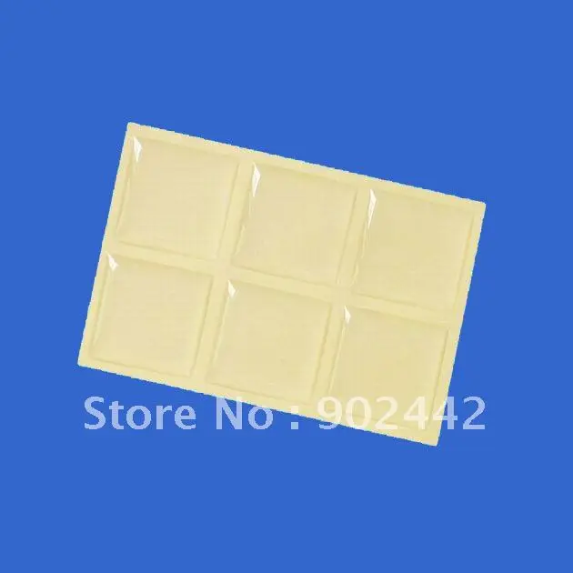 Free Shipping1" Square Clear Epoxy Resin Sticker "1000pcs/lot