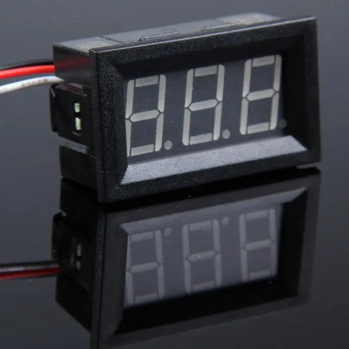 Светодиодный мини-Вольтметр постоянного тока 0-100 в, измеритель напряжения, панель, ALI88