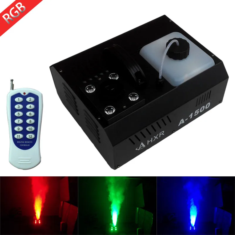 Remote Control 1500W RGB LED Smoke Machine 3IN1 Vertical Fog Machine