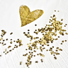 

1 Box 3mm Glitter Pentagram Gold Silver Metallic Foil Sequin Throwing Confetti Wedding Party Decoration Clear Ball Confetti