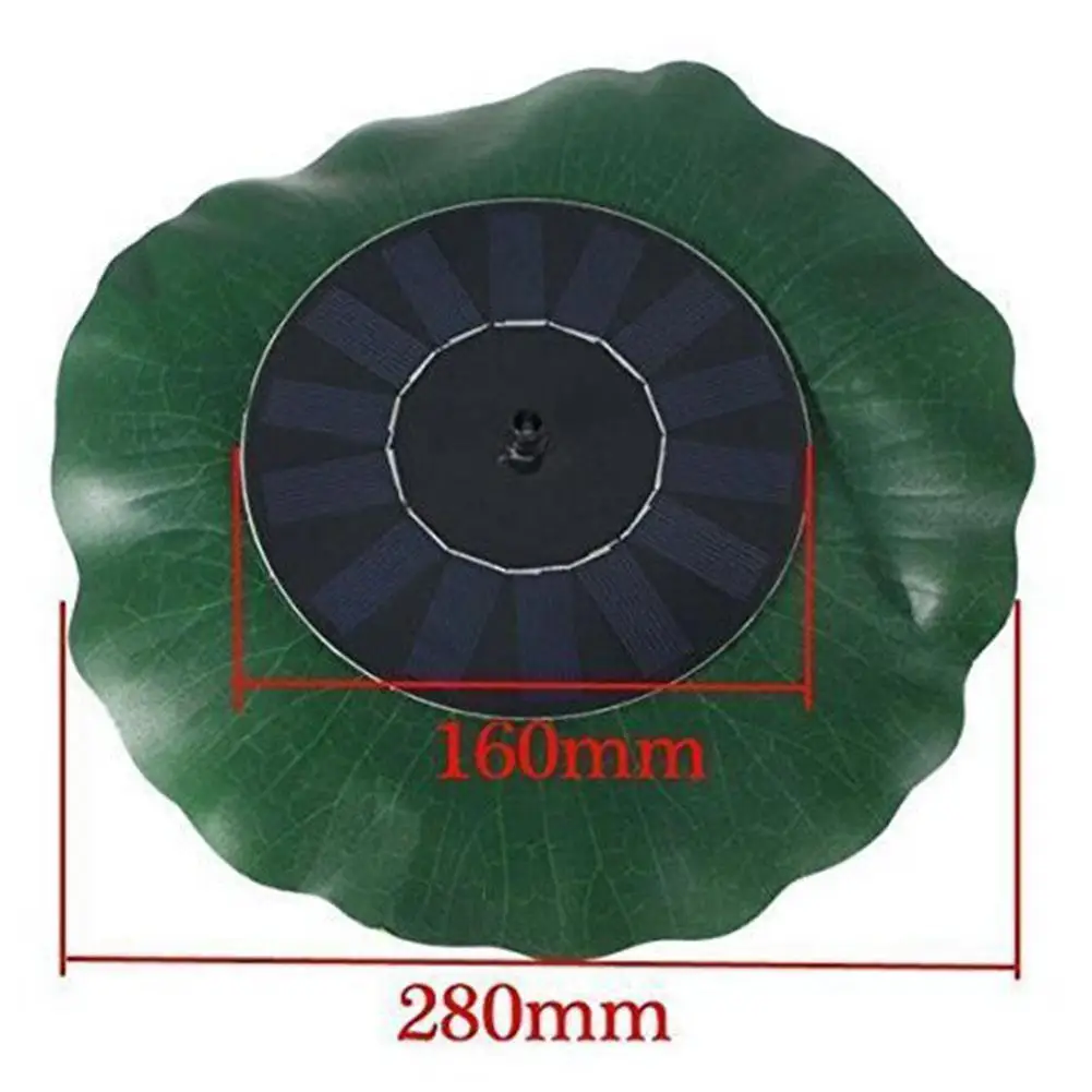 Открытый лист лотоса солнечный плавающий фонтан для Садовый пруд украшения 200л/ч солнечная панель водяной насос фонтана бассейн питания