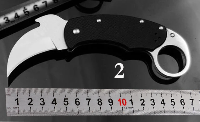 Karambit складной нож 5CR15MOV лезвие G10 ручка для тренировок на открытом воздухе когти походные Карманные охотничьи ножи для выживания EDC ручные инструменты - Цвет: 2