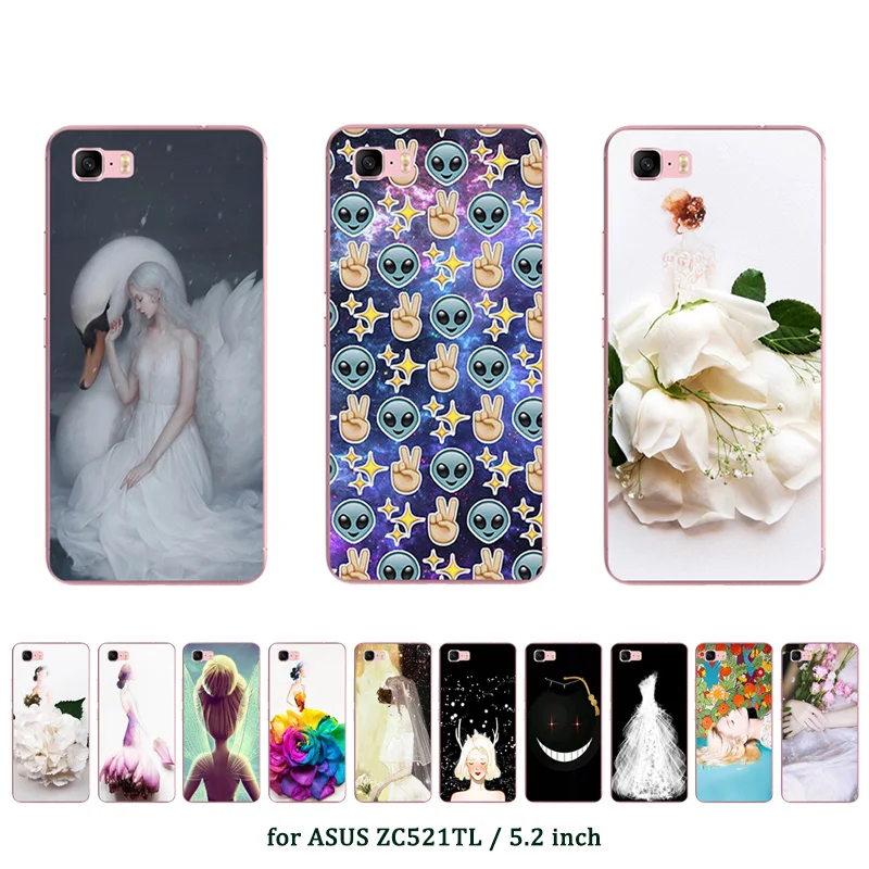 

Case For ASUS Zenfone 3S Max ZC521TL Cases 5.2" Marriage Printed Soft TPU Silicone Back Cover For ASUS Zenfone Pegasus 3s