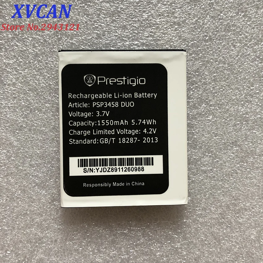Для Prestigio PSP 3458 wize O3 1550mah Мобильный телефон литий ионный аккумулятор